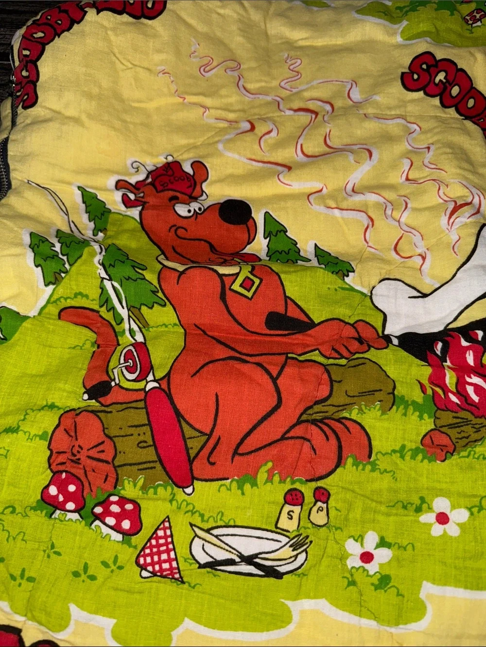 Yellow Kids Throw Blanket - Licensed Character Bedding